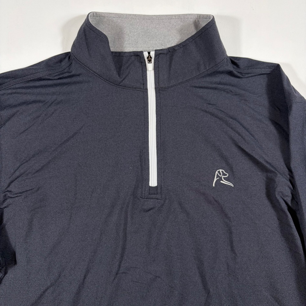 Rhoback 1/4 Zip Pullover Mens Large Performance Stretch Navy Blue